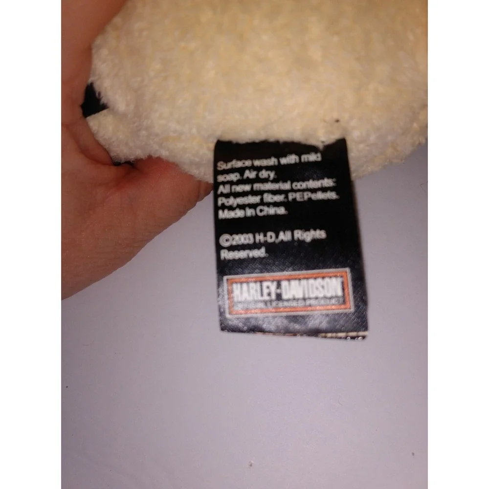 2003 Harley Davidson Ivory Lektra Biker Club Kitty Cat Plush With Tags 6